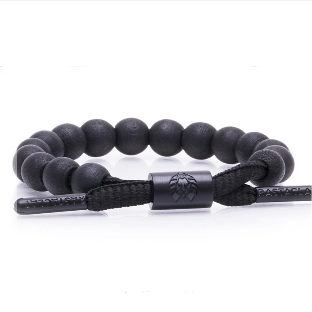 MENS RASTACLAT Black beaded brace